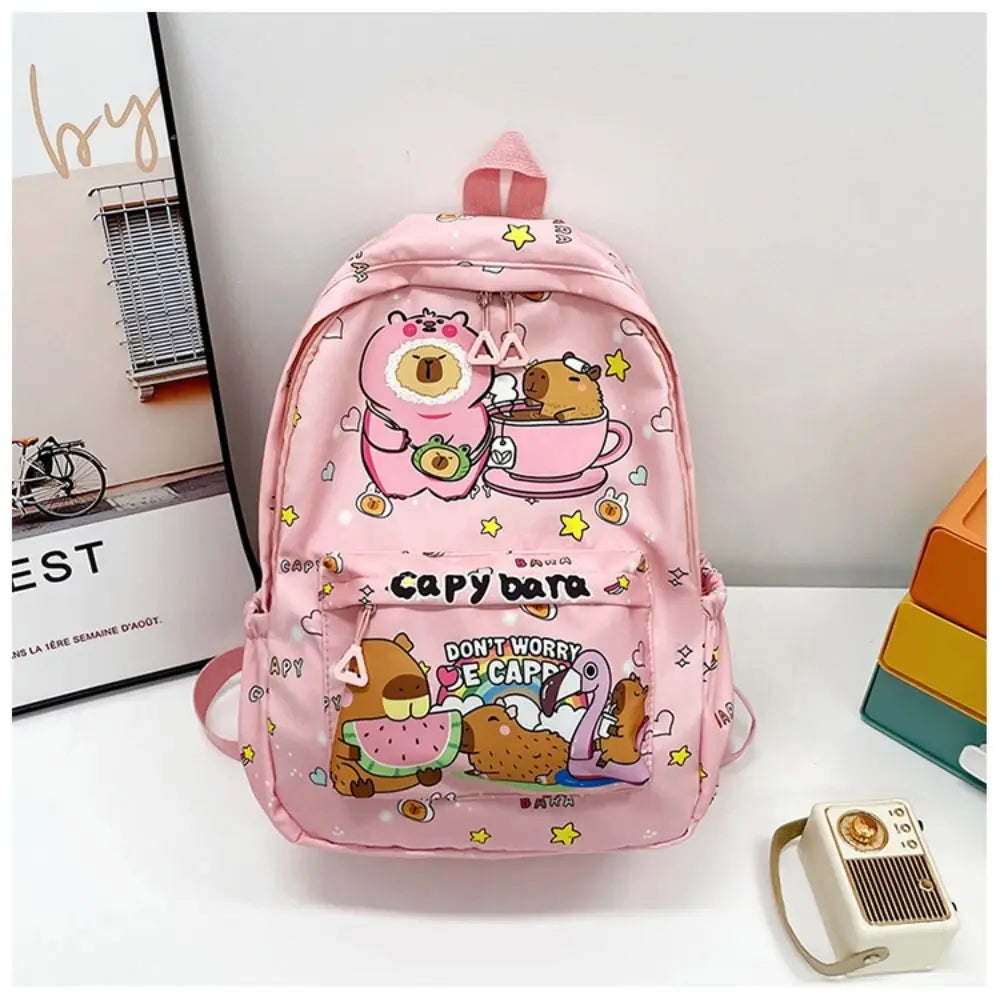 Capybara Breeze Backpack – Ultra-Light Cuteness for School & Play!