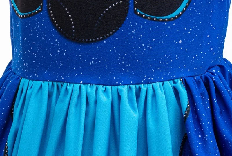 2Y-10Y Girl Dress Stitch Cosplay Costume Cartoon Cute Movie Same Dress Stage Performance Halloween Carnival Children's Dress up