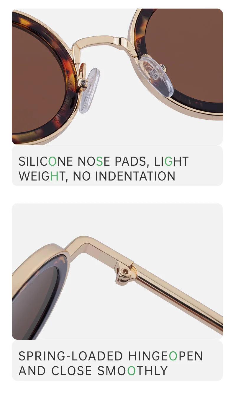 2025 Steampunk Sunglasses For Men Fashion Round Punk Sunglasses Vacation Oculos Outdoor Glasses Vintage Designer Trending Lentes