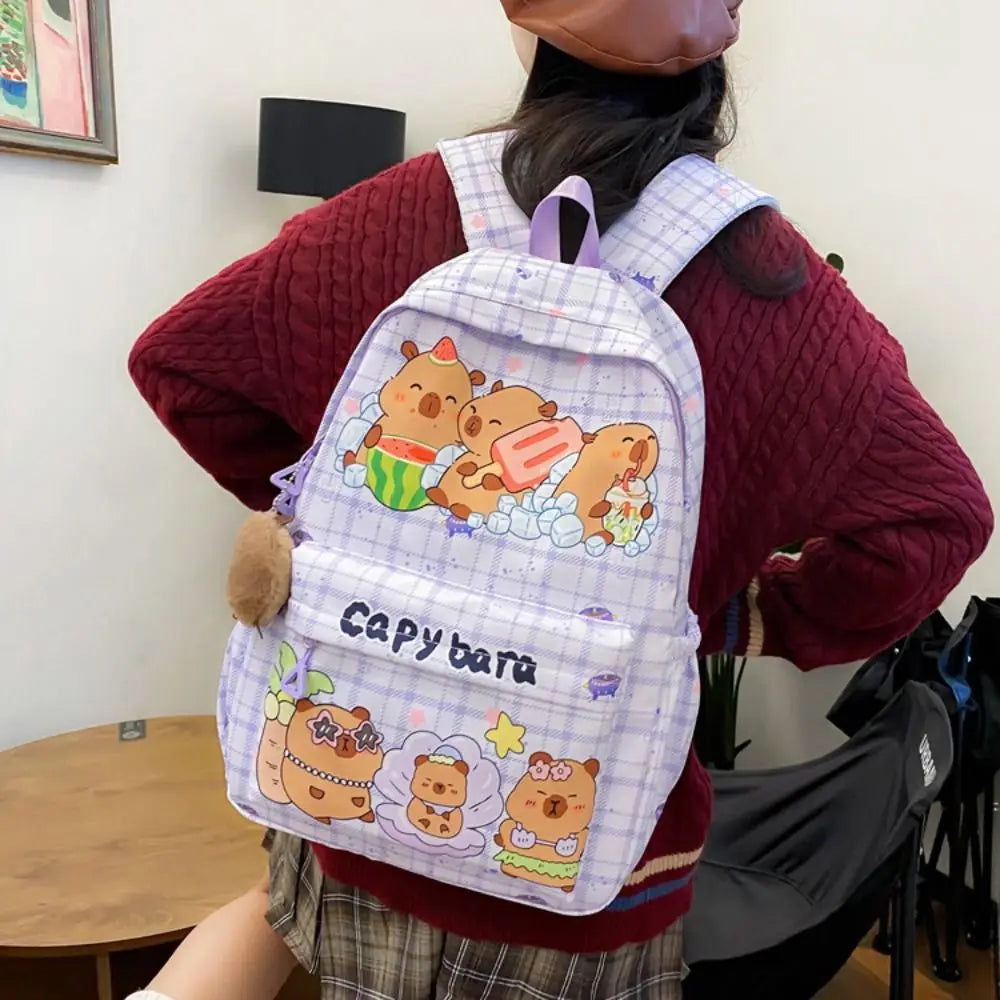 Capybara Breeze Backpack – Ultra-Light Cuteness for School & Play!