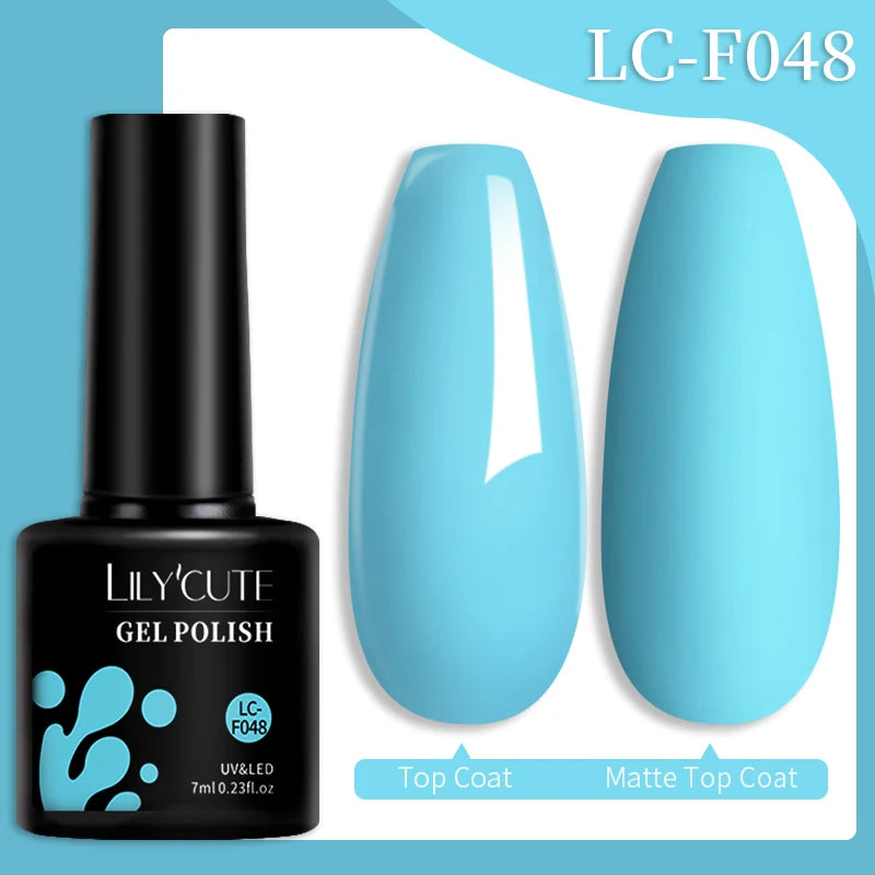 LILYCUTE Color Explosion – 184 Shades of Long-Lasting Gel Polish with Red Glitter Magic