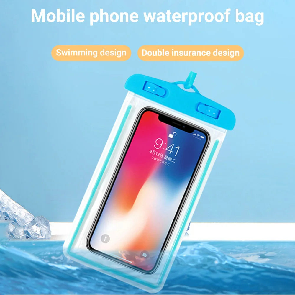 Waterproof Phone Case Drift Diving Swimming Waterproof Bag for 6.5inch Mobile Cover Pouch Bag Case Underwater Dry Bag Case Cover