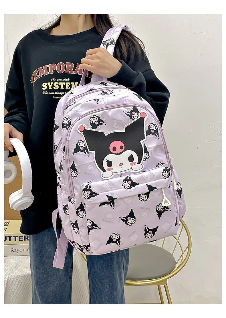 Cinnamoroll PlushTech Backpack – Kawaii Sanrio Schoolbag with Laptop Compartment for Kids & Teens!