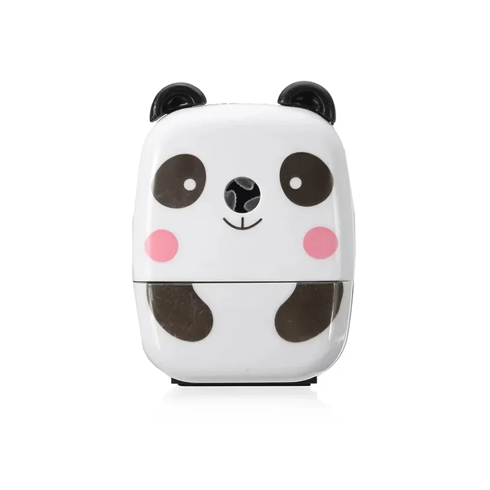 Cartoon Panda & Tiger Pencil Sharpener – Hand-Cranked Portable Animal Design for Kids, School & Office Stationery Fun