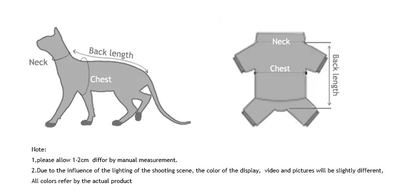 Striped Undershirt for Sphynx Cat Elegant high neck T-shirt for Kittens Dogs Spring Soft Long Sleeve Coat for Devon Rex Clothing