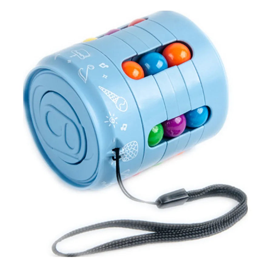 Magic Bean Cube Finger Gyro Rotating Antistress Relieve Anxiety Develop Intelligence Decompression Fidget Toy Adults Kids Gift