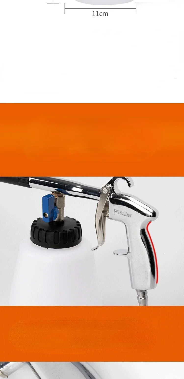 Tornado Car Wash Tool Cleaning Gun Spray Can Pneumatic Tornado Car Interior Washer Engine Compartment Spray Gun