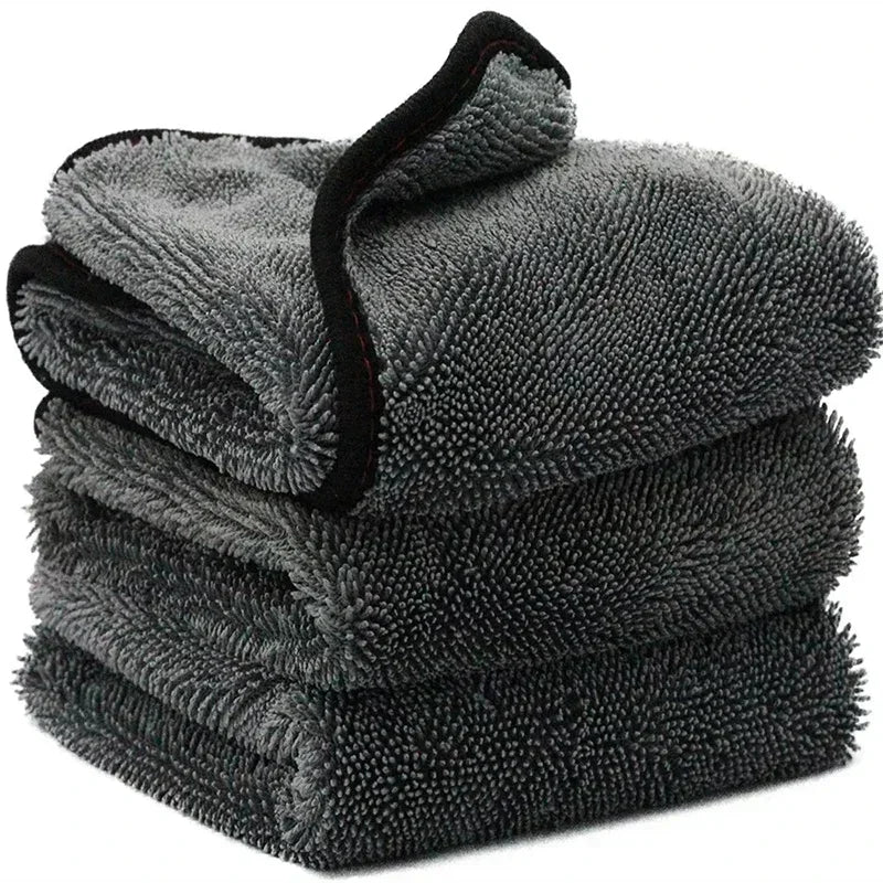 1200GSM Car Wash Towel Double Sided Towel Car Detailing Twisted Braid Cloth Super Absorbent Rag for Car Home Washing Accessories