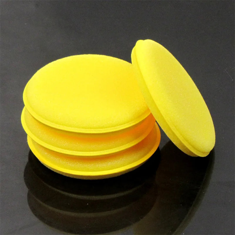 12Pcs Car Foam Sponge Wax Applicator Cleaning Detailing Pads Car Waxing Polishing Pad Home Car Wash Care 10cm Car Cleaning Kit