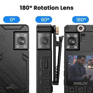 BOBLOV Mini Camera A24 HD 1296P Sports Action DV Digital Cameras Security Protection Small Camcorder Pocket Police Body Camara