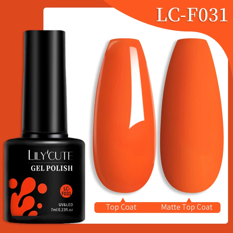 LILYCUTE Color Explosion – 184 Shades of Long-Lasting Gel Polish with Red Glitter Magic