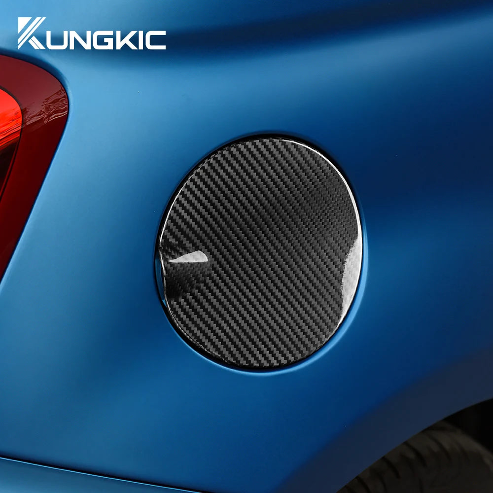 Real Hard Carbon Fiber Sticker For Abarth 595 595C 695 2012-2014 2015 2016 2017 2019 2019 2020 2021 2023 Car Fuel Tank Cap Cover