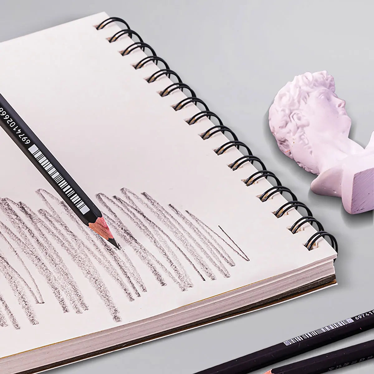 Art Sketchbook 160GSM Kraft Paper Spiral Coil Book Office School Supplies Drawing Notepad Stationary