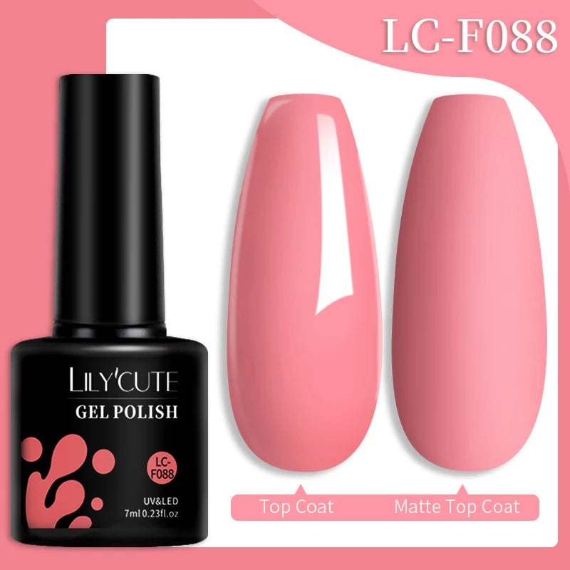 LILYCUTE Color Explosion – 184 Shades of Long-Lasting Gel Polish with Red Glitter Magic