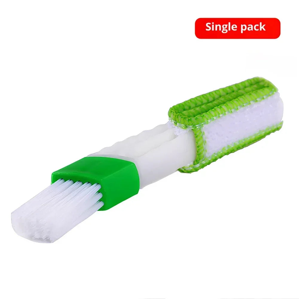 1Pcs Car Air Conditioner Vent Slit Cleaning Brushs grooves Dusting Blinds Keyboard Cleaning Dust Removal Tools Dual head brush