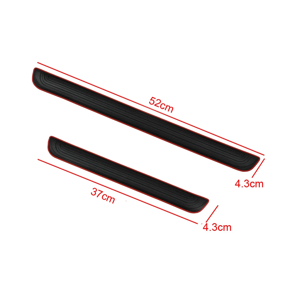 Rubber Guard Door Sill Scuff Covers – 4PCS Set