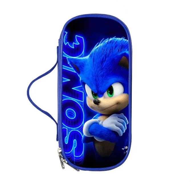 Sonic Speedster School Backpack – Anime Cartoon Schoolbag for Boys & Girls in Primary & Middle School