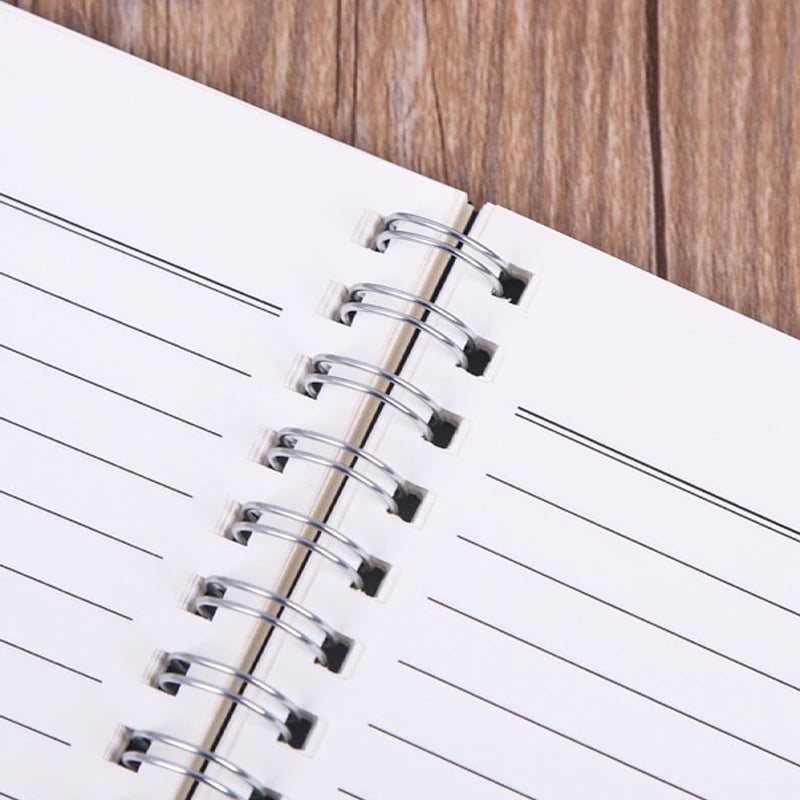 Kraft Spiral Notebook A5 – 50 Lined Pages with 4 Colored Covers for School, Study & Creative Writing