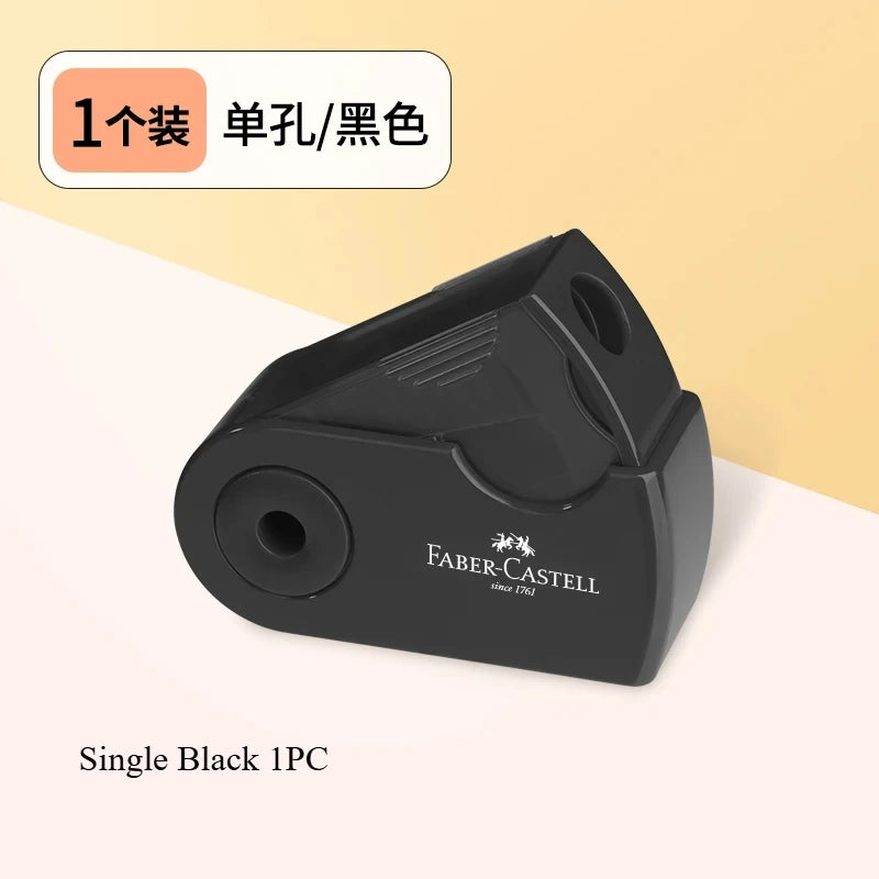 Faber-Castell Double-Hole Sharpener with Eraser – Cute Ladybug, Fish & Eagle Designs for Back-to-School Stationery Fans