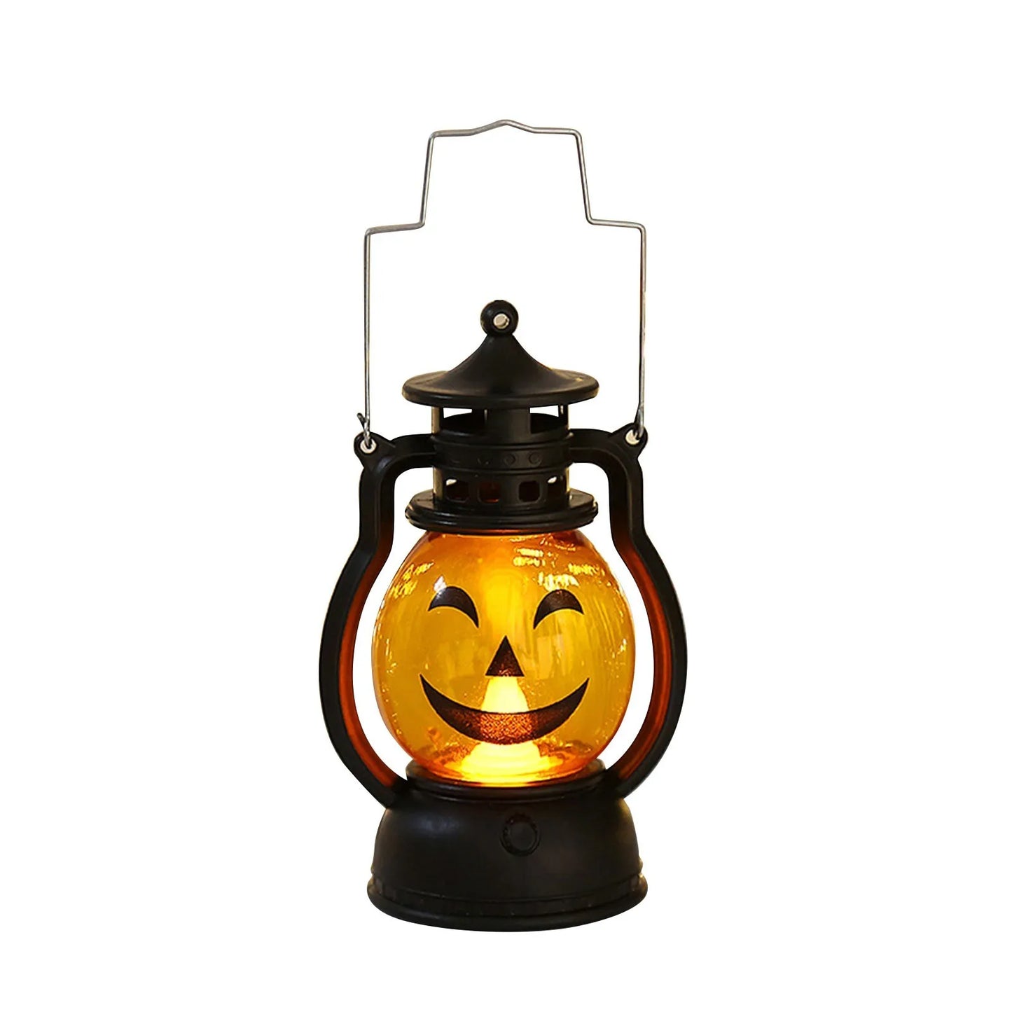 Halloween LED Pumpkin Lamp Plastic Luminous Creative  Atmosphere Light Portable Handheld Indoor Outdoor Party Decoration