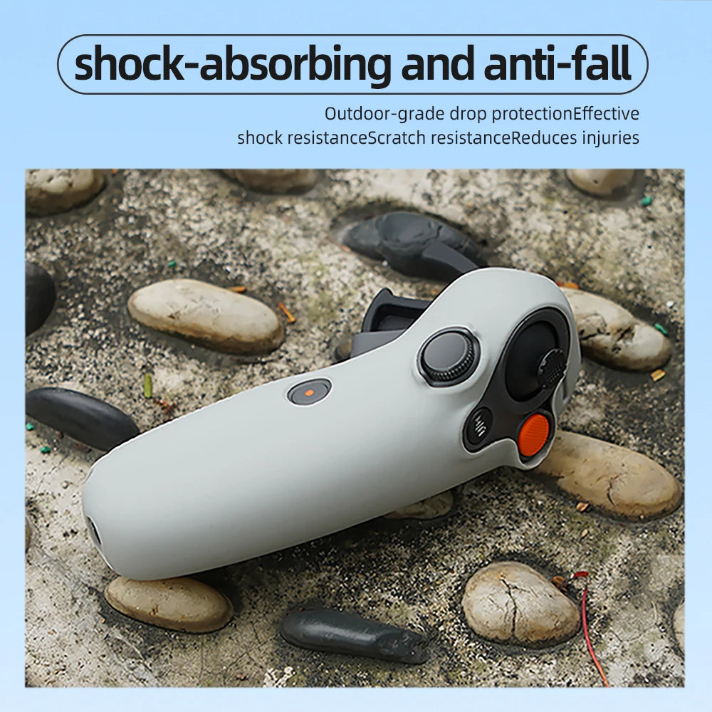 BRDRC Silicone Case for DJI Avata 2 RC Motion 3 Controller Soft Sleeve Skin Cover Anti-scratch Protective Shell Accessories