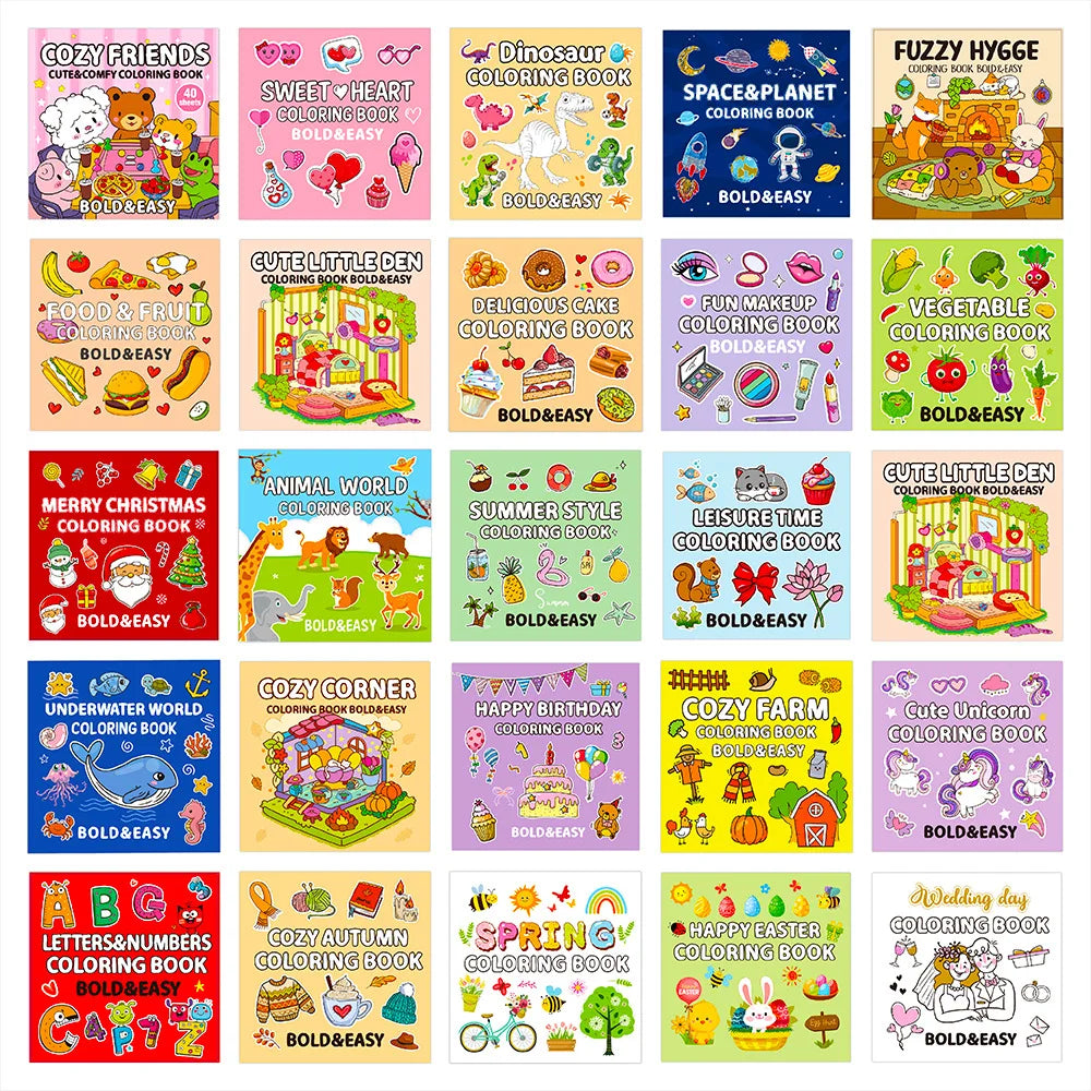 Food and Fruit Graffiti Coloring Book, Coloring Book for Children Aged 4 and Above
