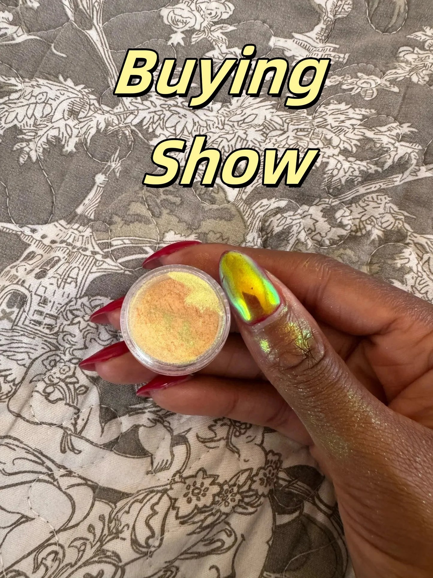 Aurora Holographic Nail Art Powder – Chrome Mirror Effect Glitter for UV/LED Nails
