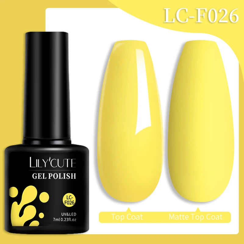 LILYCUTE Color Explosion – 184 Shades of Long-Lasting Gel Polish with Red Glitter Magic