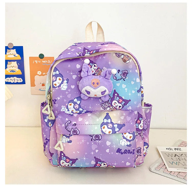 Sanrio Star Squad Backpack – Hello Kitty, Kuromi & Cinnamoroll Cutie Carry for Kids & College!