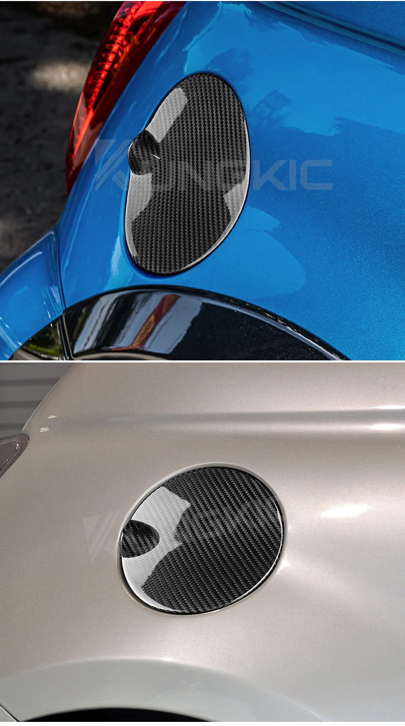 Real Hard Carbon Fiber Sticker For Abarth 595 595C 695 2012-2014 2015 2016 2017 2019 2019 2020 2021 2023 Car Fuel Tank Cap Cover