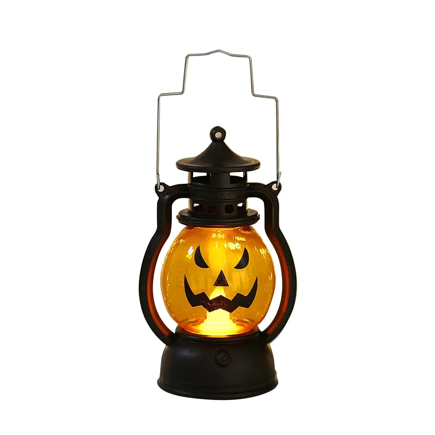 Halloween LED Pumpkin Lamp Plastic Luminous Creative  Atmosphere Light Portable Handheld Indoor Outdoor Party Decoration