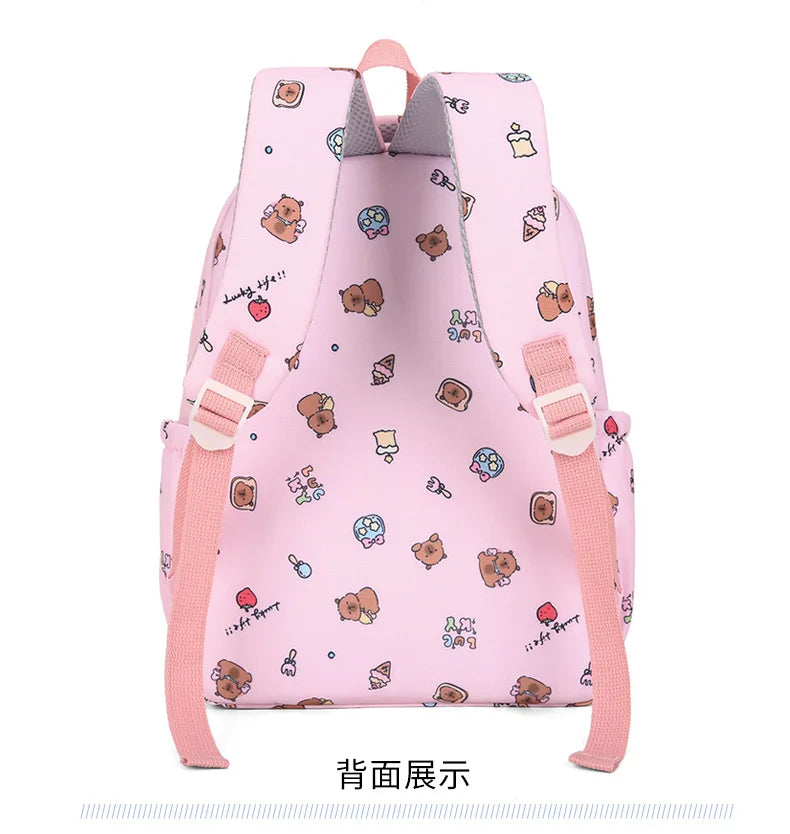 Capybara Cutie Backpack Set – Snuggle-Ready Style for Happy School Days!