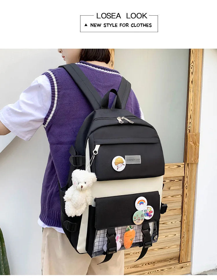 Mega School Backpack Set – Bold, Roomy & Class-Ready!