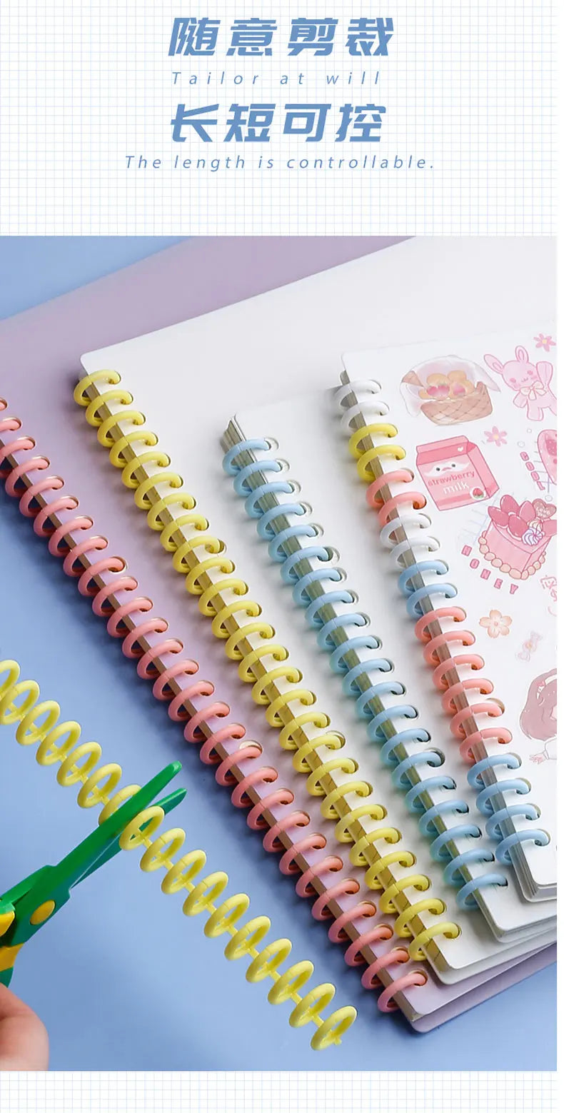 Multi-Hole Transparent Binder Covers – A4 Loose-Leaf PP Matte & Film Discbound Options for School, Office & Creative Journaling