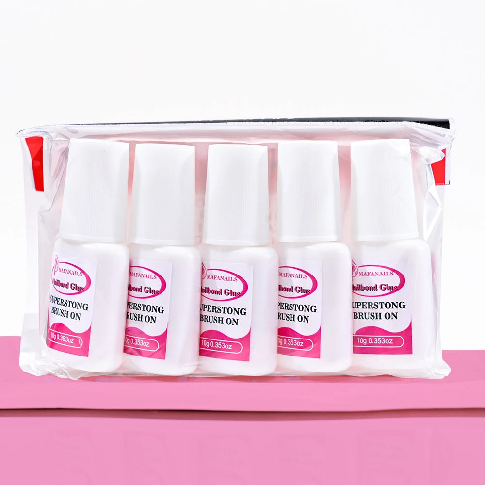 10g Nail Bond Glue – Brush-On Adhesive for Acrylic & Press-On Tips (2–10ml Options)