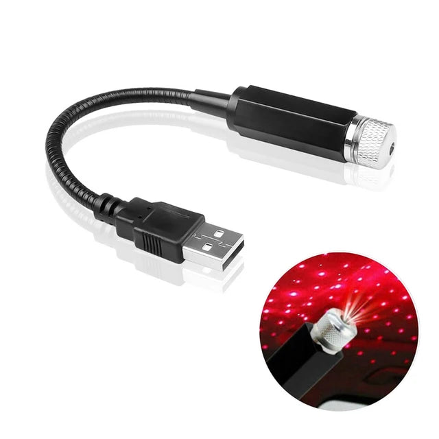 Mini LED Galaxy Projector – USB Star Light for Car & Room Ceiling