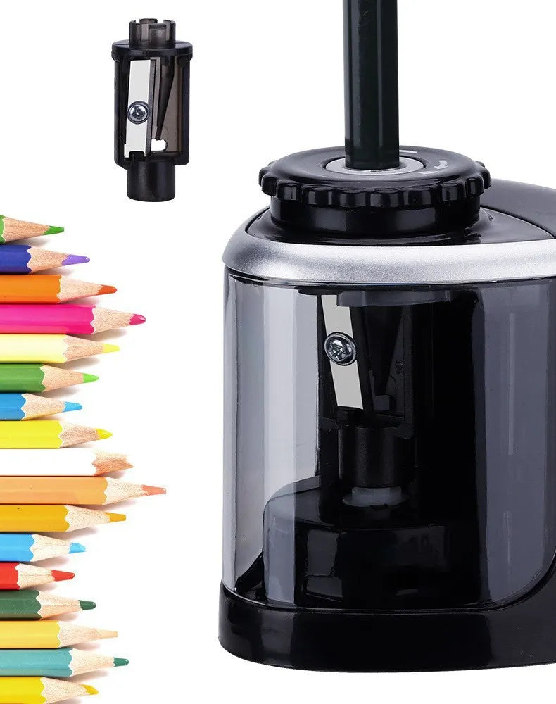 enwin Semi-Automatic Pencil Sharpener – Battery-Powered Roller Planer for Students & Creative School Stationery Fans!