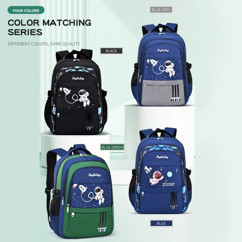 AstroPack School Backpack – Waterproof Laptop Bag for Boys Ages 6–12, Grades 1–6