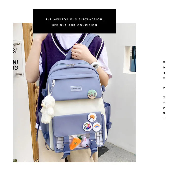 Mega School Backpack Set – Bold, Roomy & Class-Ready!