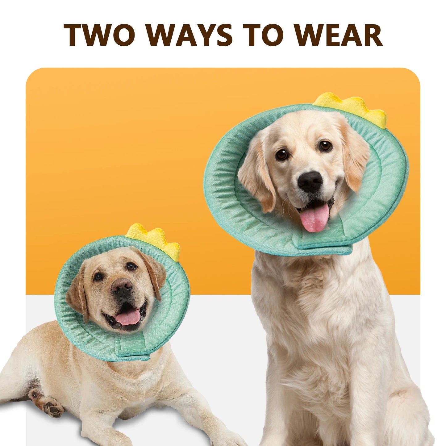 Cat Cone Dinosaur Style Adjustable Multi-purpose Collar Protect Your Pets from Harm