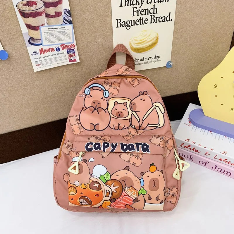 Capybara Breeze Backpack – Ultra-Light Cuteness for School & Play!