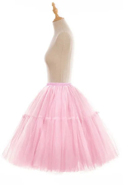 MisShow Women Tutu Short Skirt High Waist Mesh Soft Tulle Skirt Puffy Pettiskirt Prom Ball Gown Party Dance Tutu Dress
