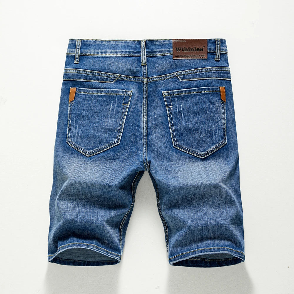 Men’s Summer Denim Shorts – Stretchy, Stylish & Built to Move!