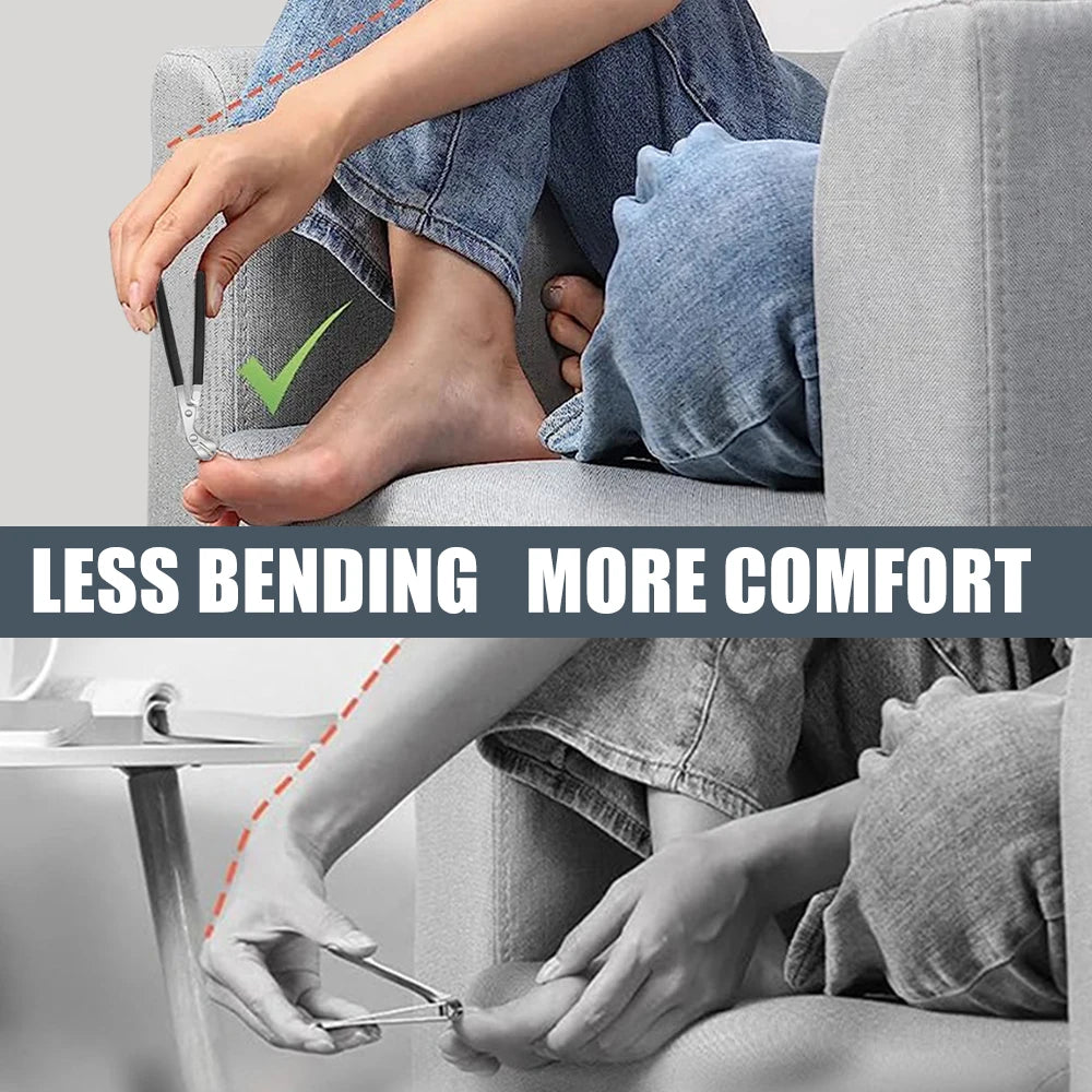 Heavy-Duty Nail Cutter – 1PCS Angled Clipper with Safety Lock & Catcher for Tough Nails