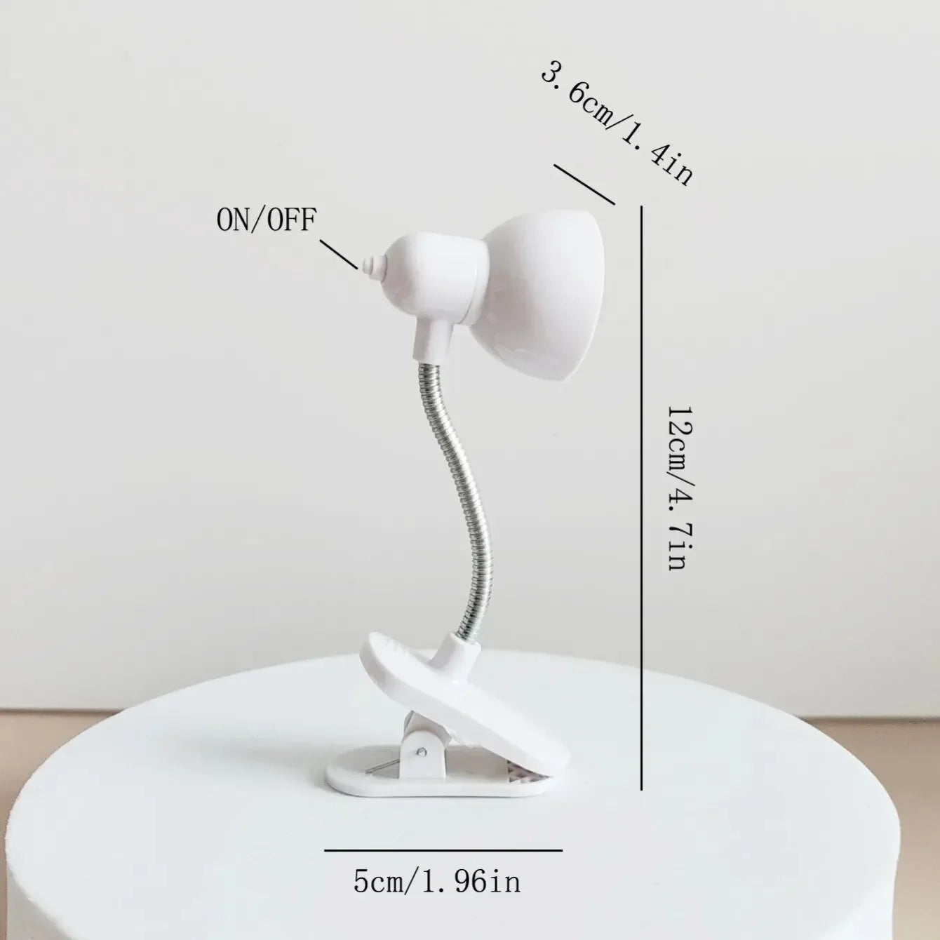 Mini Clip-On LED Reading Lamp – Eye-Friendly, Portable Light for Bed, Books & Desk