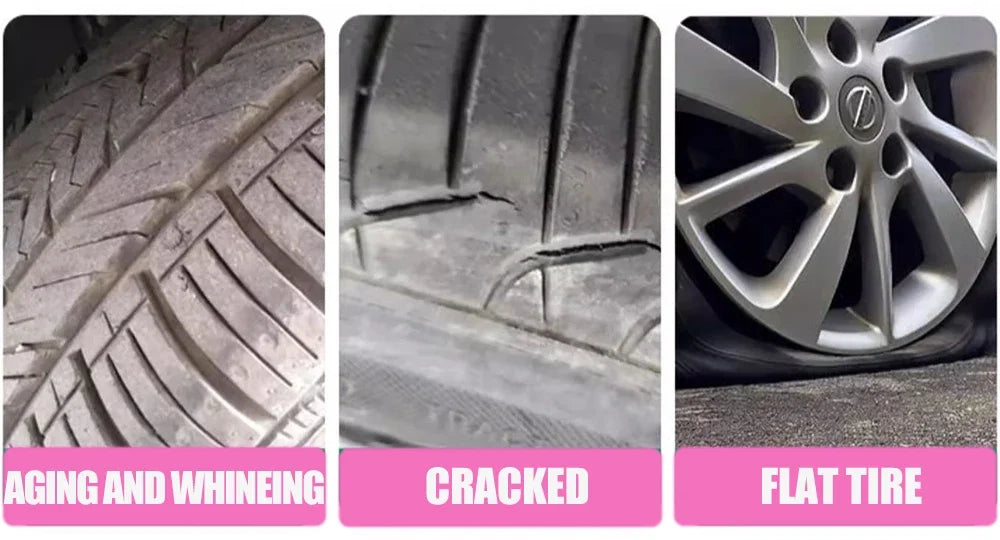 Car Tire Shine Coating Aivc Tyre Gloss Plastic Rubber Wheel Restorer Agent Spray Polishing Brightener Auto Car Detailing