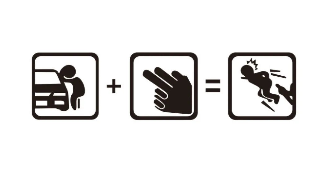 Creative Don't Touch My Car Car Sticker Decals - Funny Exterior Auto Decals for Universal Car Window Accessories