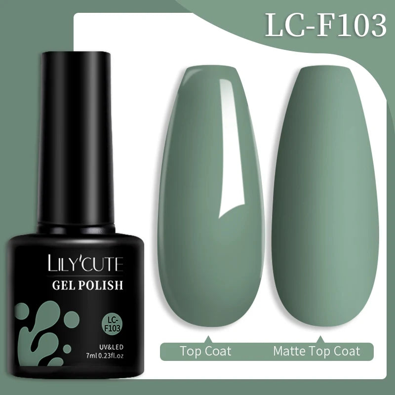 LILYCUTE Color Explosion – 184 Shades of Long-Lasting Gel Polish with Red Glitter Magic