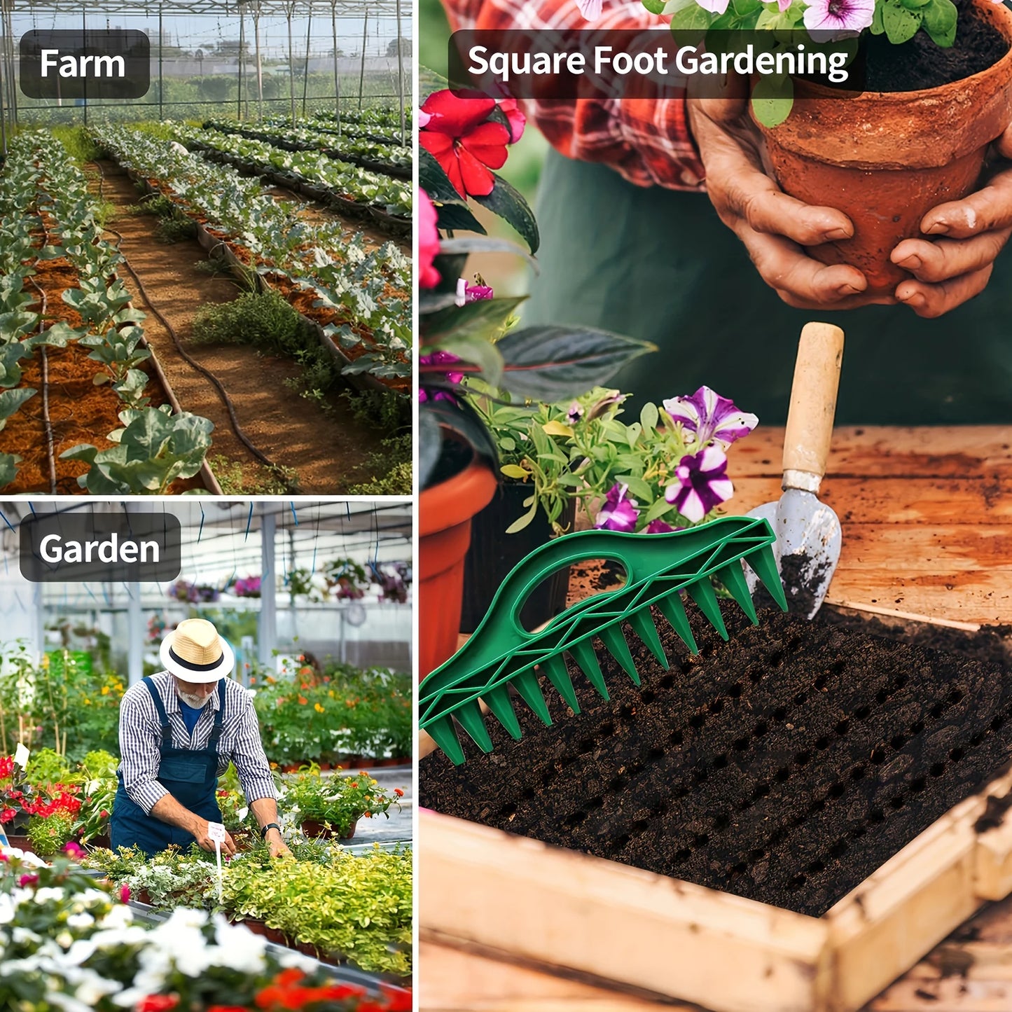 Seed Dibber Seed Spacer Tool Seed Dispenser Seed Spacer Gardening Tools for Planting Seeds Laying Out Ideally Spaced Rows