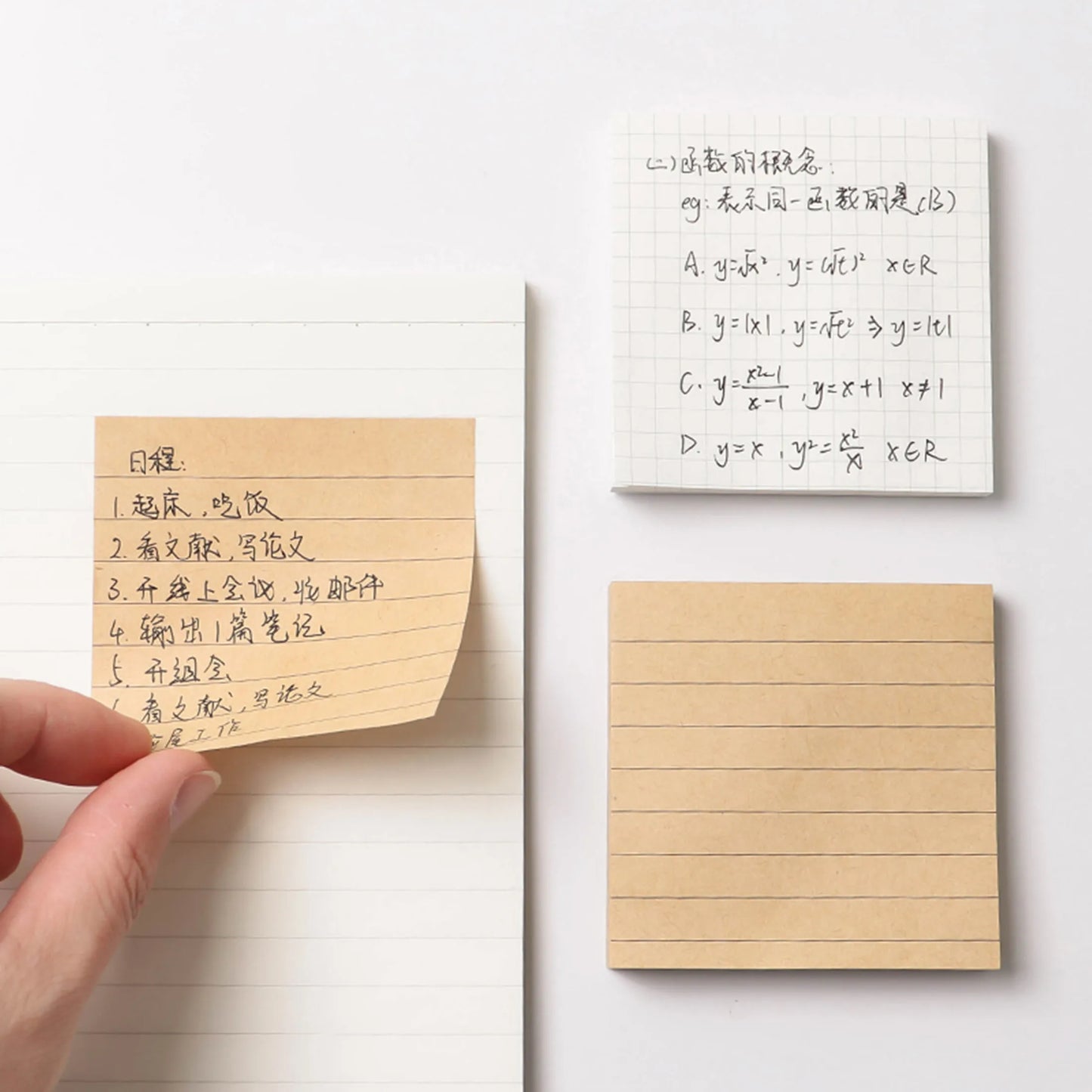 Read n times and stick white kraft paper sticky notes. Students can tear off sticky notes